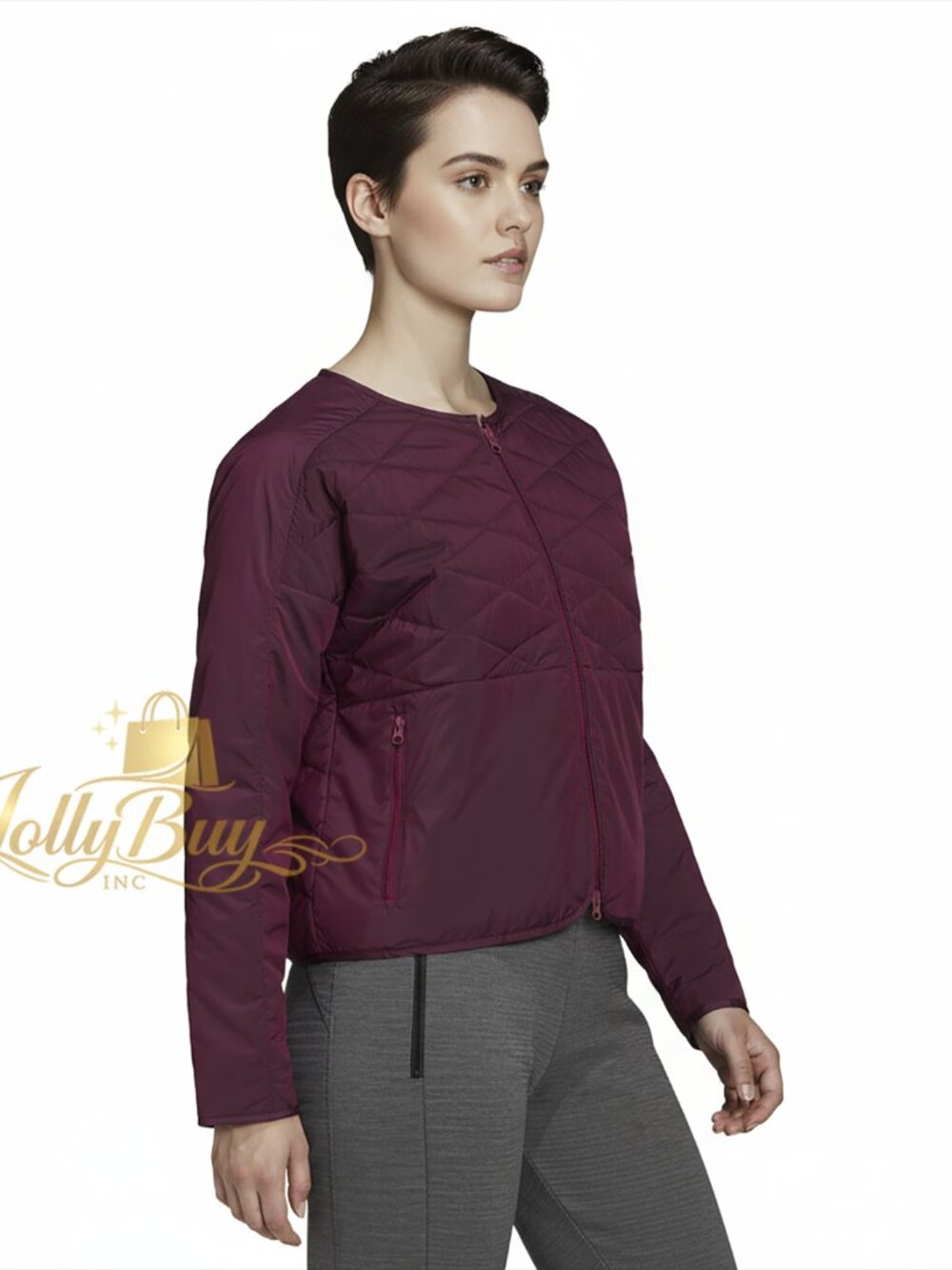 Adidas Women’s Jacket ZNE Padded Softshell Sport Windbreaker Diamond Quilt - Picture 2 of 8